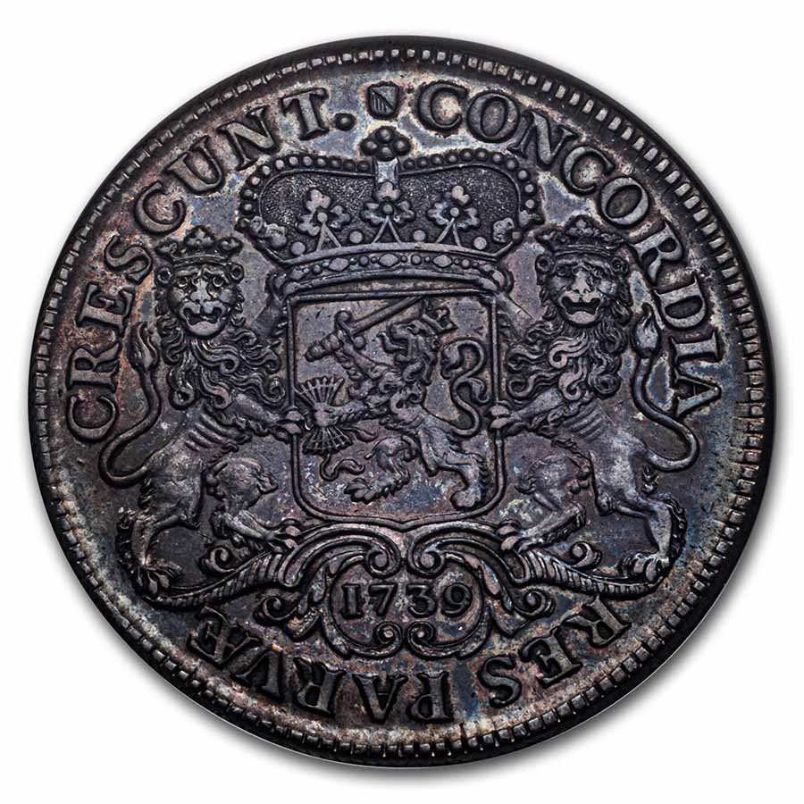 1739 Netherlands Utrecht Silver 1 Ducaton AU-55 NGC | eBay